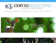 Tablet Screenshot of cervidsolutions.com